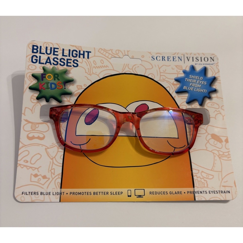 ICU Eyewear Screen Vision Blue Light Glasses For Kids ~ Pink Floral NEW